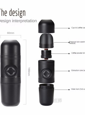 Mini Coffee Machine Portable Coffee Maker Pressure Espresso