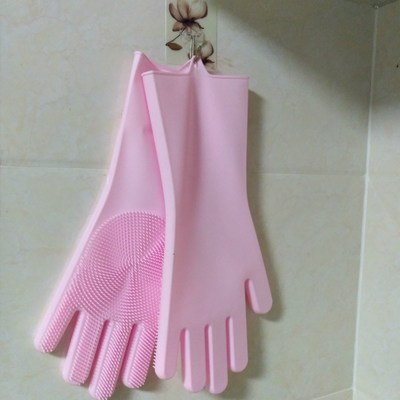 Kitchen-Gloves Scrubber Cleaning Silicone for Bathroom Eco-F
