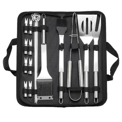 20pcs Stainless Steel Portable Cooking Set Durable