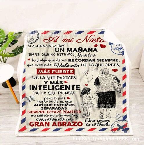 Flannel Blanket Air Mail 3D Printing Sofa Keeping Warm