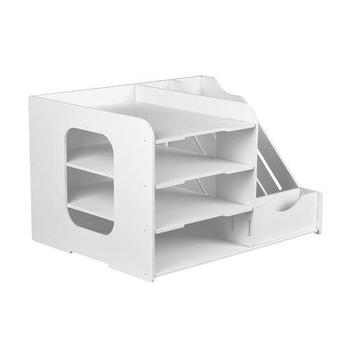 Book Magazine Holder Desk Organizer Stationery Storage Stand