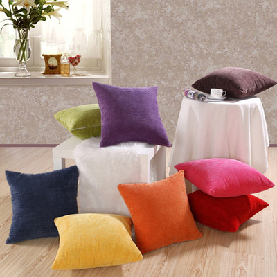 Corduroy Fabric Pillowcase Modern Solid Velvet Cushion