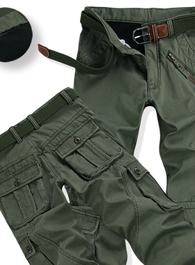 Winter Thicken Fleece Army Cargo Tactical Pants Overalls Men