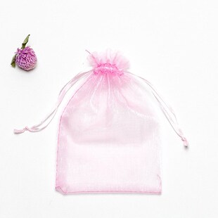 Small Yarn Organza Bag Pouches Drawstrings Bags Christmas G