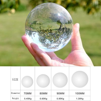 100mm Clear Glass Crystal Lensball Artificial Crystal Heali