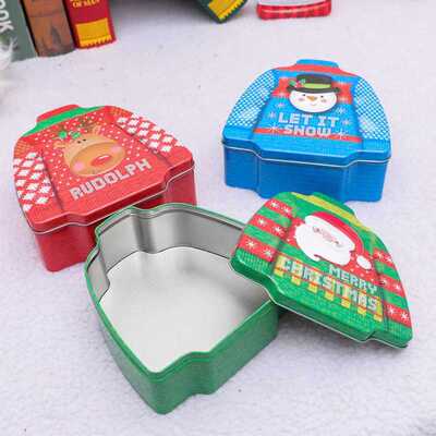 Christmas Cracker Candy Box Iron Christmas Tinplate Clothes