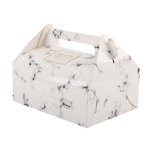 10pcs Red Cake Food Kraft Paper Gift Box Packaging Muffin Cu