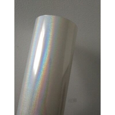 Holographic foil transparent quicksand pattern Y25 hot stamp