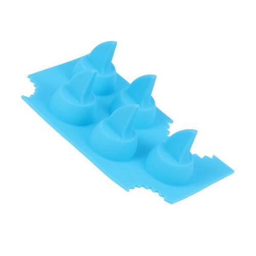 1 pc Ice Cube Trays Shark Fin Silicone Easy-release Ice