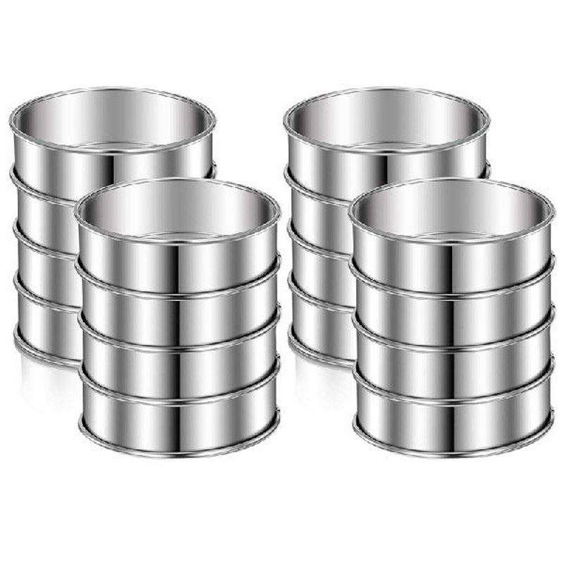 Promotion! Stainless Steel Double Rolled Tart Rings,Rolled