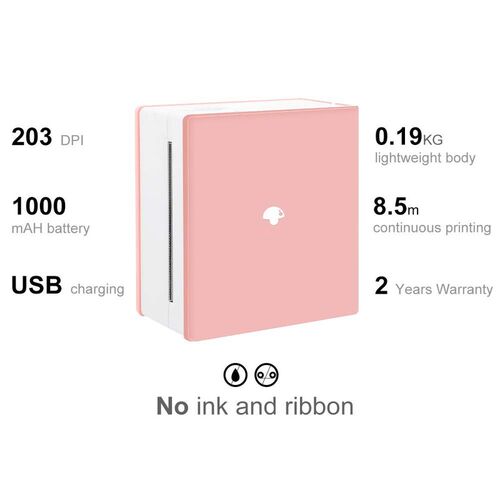 Phomemo Mini Portable Bluetooth Thermal Printer M02 Pocket S