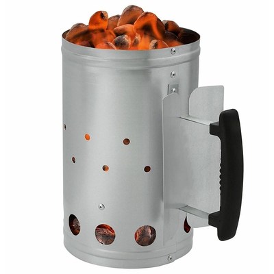 Barrel Chimney-Starter Ignition Carbon-Grill Charcoal Barbec