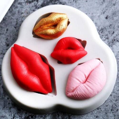 Silicone Mold 3D Lips Series Flower DIY Cake Baking Mold