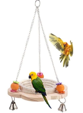 Birds Toy Pet Bird Parrot Parakeet Budgie Cage Hut Nest