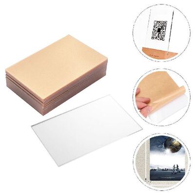 10 Pcs Acrylic Boards Transparent Acrylic Plates Useful DIY