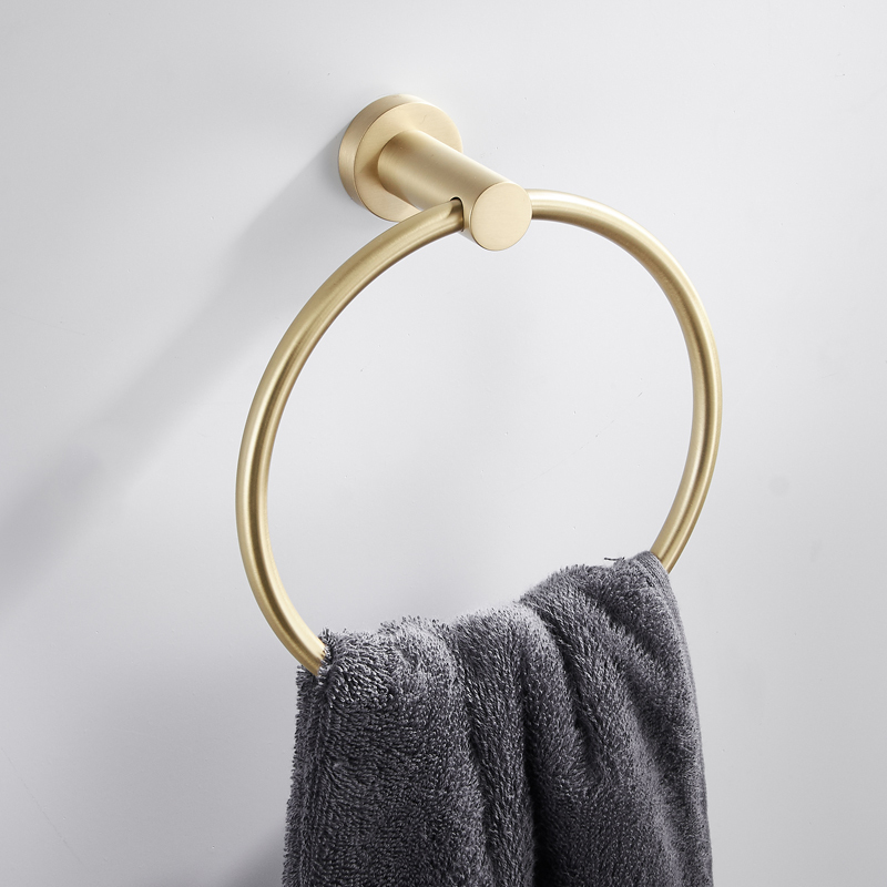 bathroom brushed golden copper towel ring nordic toilet