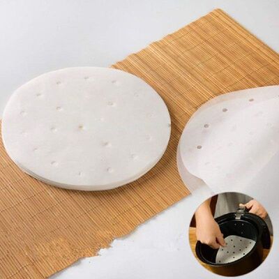 100pcs steamer paper Air Fryer Steamer liner perforated oil