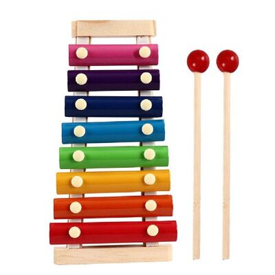 Baby Wooden Xylophone Musical Instruments Toys Early