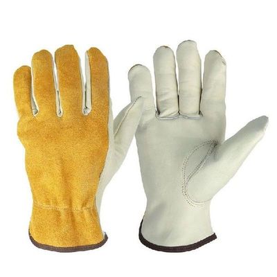 Work Gloves Cowhide Leather Men Working Welding Gloves