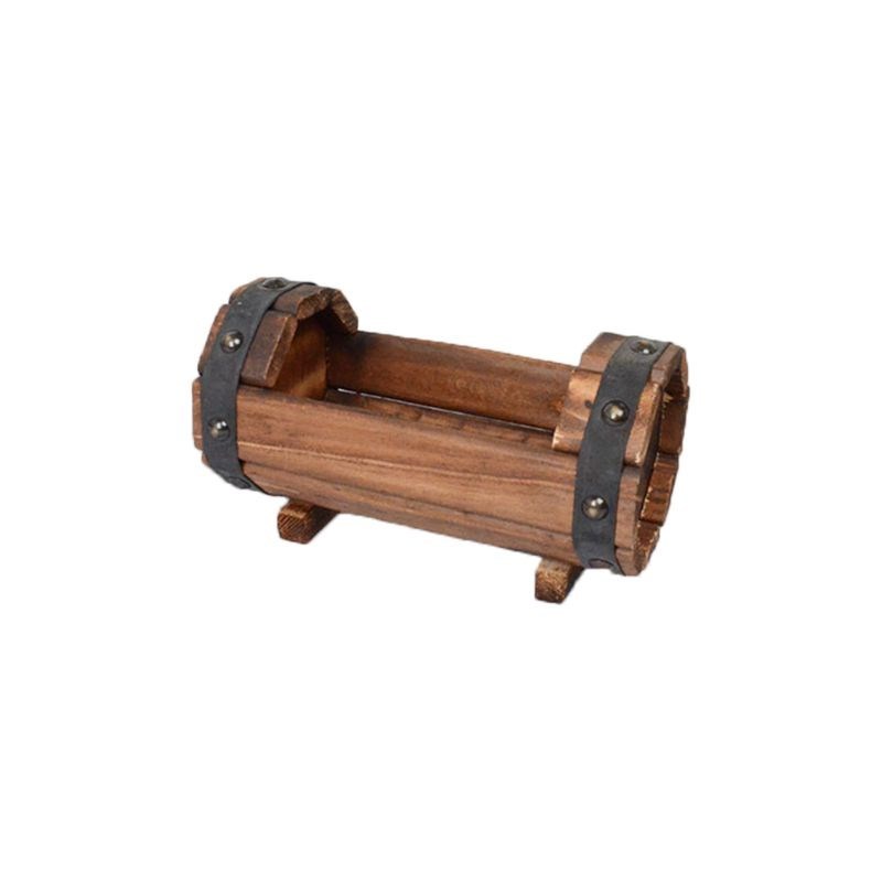 Carbonized Wooden Flower Pot Succulent Plant Potted Planter