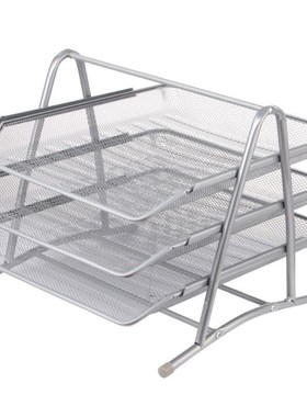 3 Tier Metal Mesh Document Rack File Holder Letter Tray for