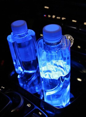 2Pcs 7Colors LED Car Cup Holder Lights For Tesla Model 3 Y X