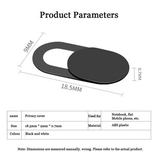 WebCam Cover Shutter Magnet Slider Plastic iPhone Huawei We