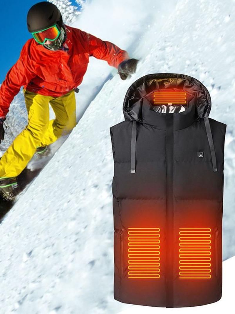 Intelligent Heating Vest Men Women USB Electric Heated Vest
