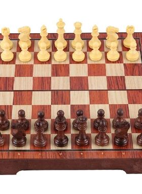 Magnetic Board Tournament Travel Portable Chess Set New
