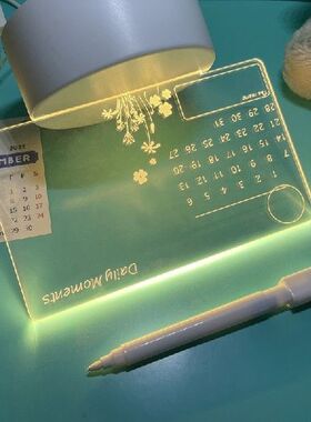 USB Night Light Note Board Message Board Holiday Light With