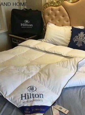 Custom made luxury cotton Goose Down Duvet quilted Quil