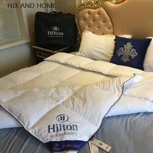 Custom made luxury cotton Goose Down Duvet quilted Quil