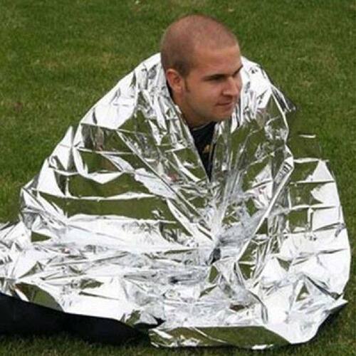 Emergency Blanket 210cm*130cm Silver Foldable Emergency