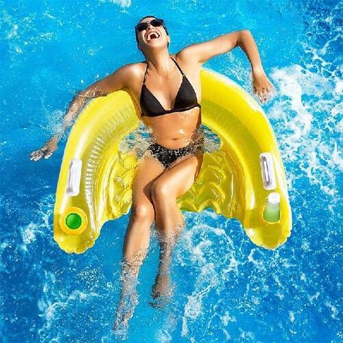 PVC inflatable recliner sofa floating bed float Amazon hot