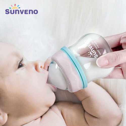 Sunveno 80ml Newborn Baby Bottle Mini Feeding Nursing Bottle
