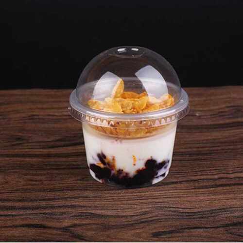 120/140/250ml Disposable Salad Cup Transparent Plastic Desse