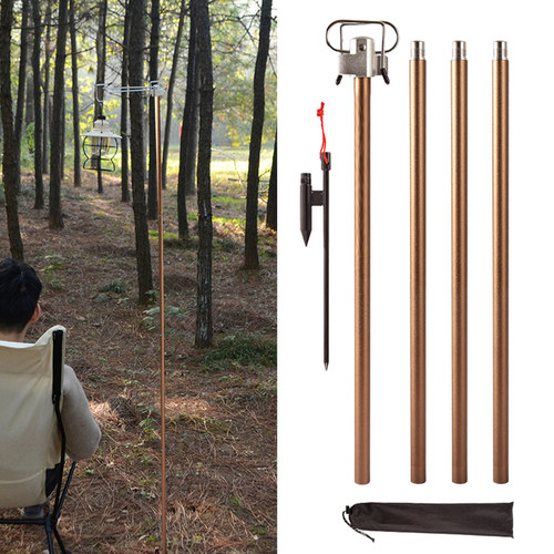 1 Set Camping Light Stand 67 In Adjustable Heights