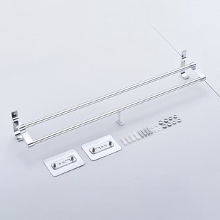 Towel Hanger Bars 40-60CM 2 Pole Punch-Free Shower Clothes H