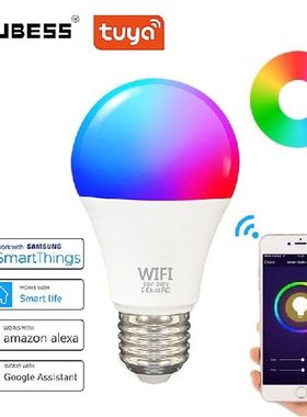 Tuya Bohlam Pintar WiFi Bohlam Lampu Peredupan Bola Lampu