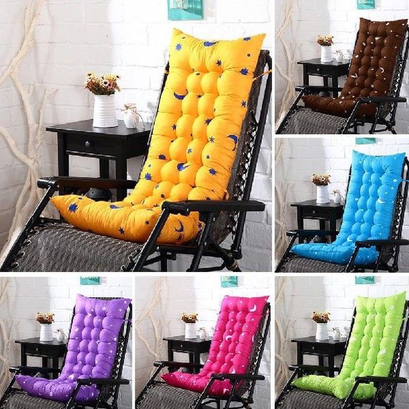 Fashion Thicken  Solid Color Soft Garden Rocking Deck Chair