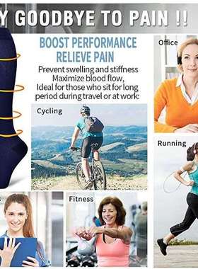 Multi-color Compression Socks Long Golfs Tube Socks Women Me