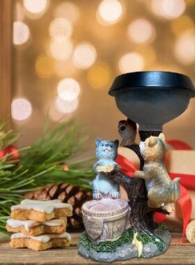 Novelty Solar Garden Lights Animal Dog Cat Sculpture