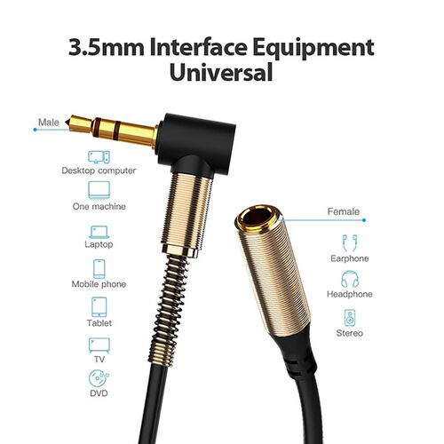 Headphone Extension Cable 3.5mm Jack Male to Female AUX Cab