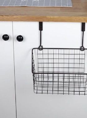 2Pcs Grid Storage Baskets With Hooks, Storage Racks On