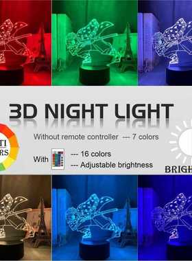 Acrylic Led Night Light Anime Demon Slayer Agatsuma Zenitsu