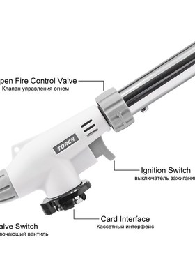 Camping Gas Torch Flame Gun Blowtorch Cooking Soldering But