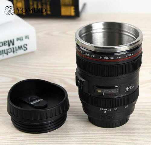 stainless steel SLR Camera EF24-105mm Coffee Lens Mug 11 s