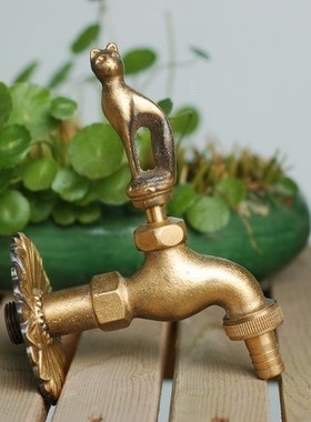 Bronze animal garden faucet tap washing machine leading