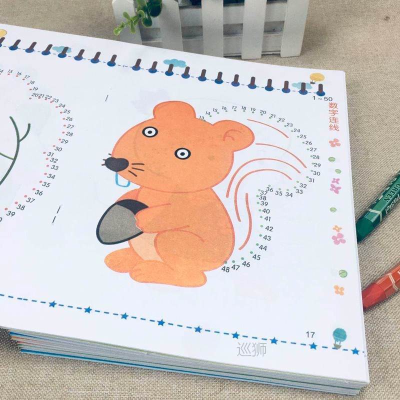 Baby line painting 2-3-6 years old kindergarten Coloring Boo