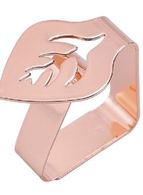 4PCS Stainless Steel Tablecloth Clips Decorative Leaf